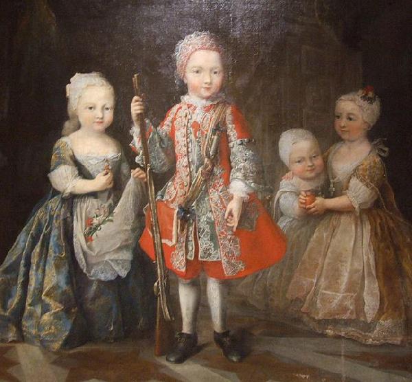 Maria Giovanna Clementi Charles Emmanuel III's children oil painting image